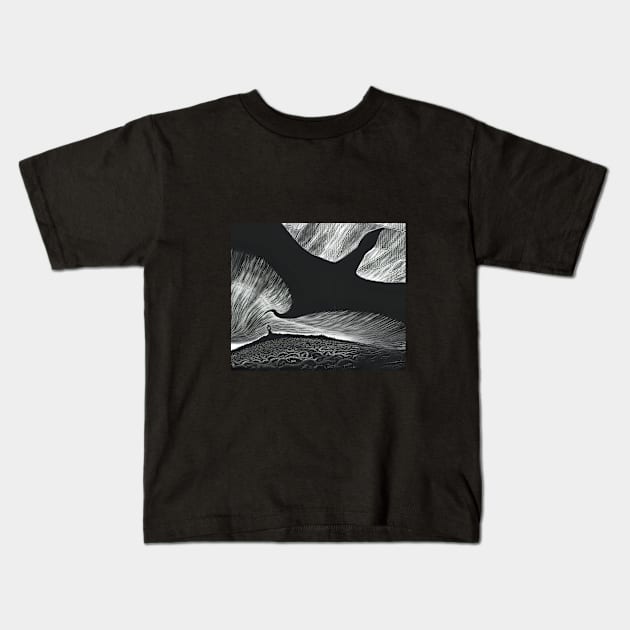 eclipse Kids T-Shirt by theblack futur